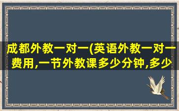 成都外教一对一(英语外教一对一费用,一节外教课多少分钟,*)