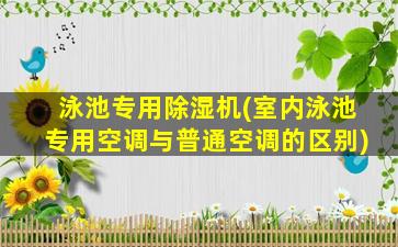 泳池专用除湿机(室内泳池专用空调与普通空调的区别)