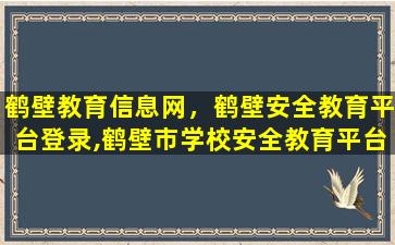 鹤壁教育信息网，鹤壁安全教育平台登录,鹤壁市学校安全教育平台网址登陆入口插图